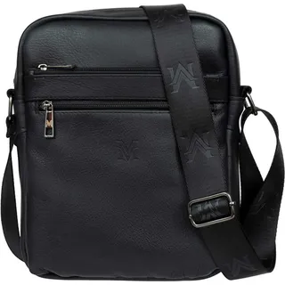 VerMari Feria Herren Ledertasche Schwarz - Schwarz