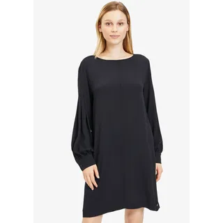 Tamaris A-Linien-Kleid mit Rundhalsausschnitt- NEUE KOLLEKTION, schwarz