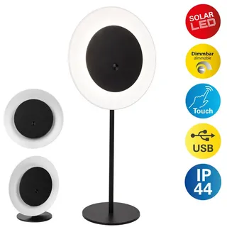 NÄVE LED Fensterbank Tischlampe Solan, dimmbar, schwarz, für Wohn- / Esszimmer, Metall, Modern, LED Tischlampe - 20 cm - 20 cm - 41.5 cm