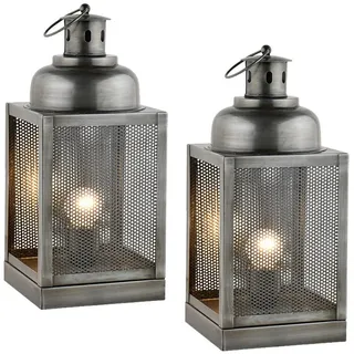 Marrakesch Orient & Mediterran Interior Tischlampe Grau 2 St.