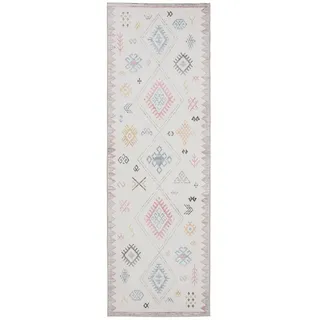 benuta Vintage-Läufer George waschbar 80x240 cm , Multicolor , Kunststoff , Vintage , Rechteckig , 80x240 cm , Oeko-Tex® Standard 100 , in verschiedenen Größen erhältlich, rutschfeste Unterfläche, waschbar , Teppiche und Böden, Teppiche, Teppichläufer, Läufer