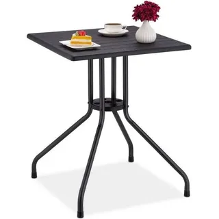 Gartentisch in schwarzer Holzoptik