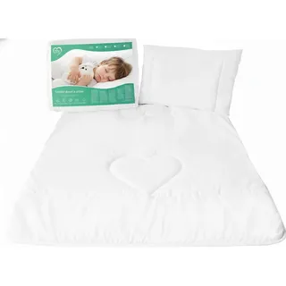 Baby Comfort Anti-Allergie Bettwäsche-Set aus Bettbezug und Kissen, 150 x 120 cm, für Kleinkinder (12 Monate+)