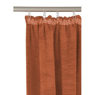 Vorhang WIRTH "B-Holmsund" Gr. 9, braun (rost), B:172cm H:200cm, Chenille, Polyacryl, Gardinen, Vorhang