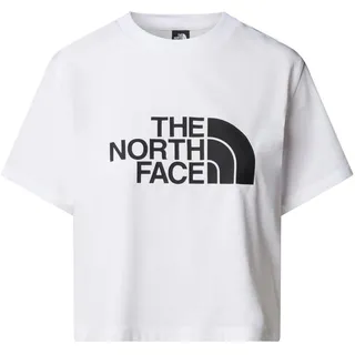 The North Face NF0A8A6HFN4 W S/S Easy Relaxed Cropped Tee T-Shirt Damen TNF White Größe XL