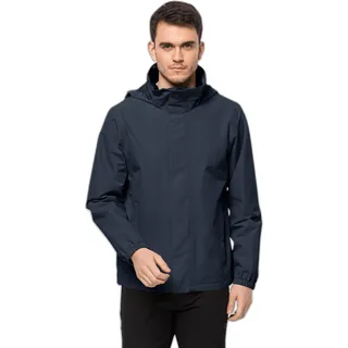 Jack Wolfskin Stormy Point 2L JKT M mit Kapuze, Wasserabweisend & Winddicht & Atmungsaktiv Jack Wolfskin dunkelblau