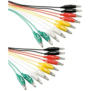 goobay Prüfschnur, 0,48 m Schwarz, Grün, Rot, Weiß, Gelb