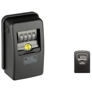 BURG-WÄCHTER 40010 Schlüsseltresor mit 4-stelligem Zahlencode für außen und innen, Key Safe 60L SB, Schwarz & Burg-Wächter 39650 Schlüsseltresor mit 4-stelligem Zahelncode, Schwarz