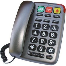 Datel LJ-300 Gray landline phone, Telefon, Grau