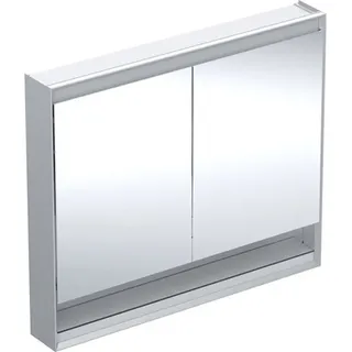 Geberit ONE Spiegelschrank ComfortLight, 2 Türen, AP-Montage, 105cm, Aluminium eloxiert (505.834.00.1)