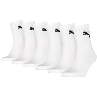 Puma Short Crew Sportsocken 6-Pack weiß 39-42