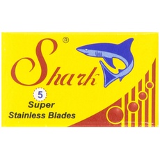 Shark Super Stainless Double Edge Safety Razor Blades, 20 x 5 St.