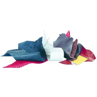 Rayher Lederreste gemischt Beutel 500g