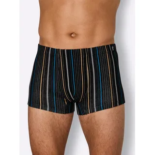 Retro Pants WÄSCHEPUR, Herren, Gr. 5, 2 Stk., schwarz, schwarz, gestreift, 100% Baumwolle, Unterhosen Retro Pants
