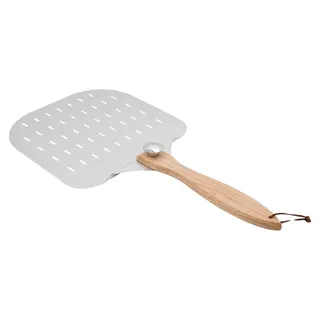 Pizzaschaufel, faltbares Design, ergonomischer Griff, Silber
