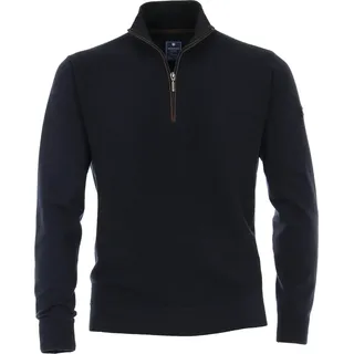 Troyer für Herren mit Reißverschlusskragen, langärmelig, Marineblau, Größe S