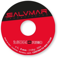 SALVIMAR Monored, Unisex, Erwachsene, Rot, Durchmesser 1,00 mm x 50 m