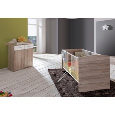 Bild von Babymöbel-Set »York«, (Spar-Set, 2 tlg.), Bett (Gitterbett) + Wickelkommode
