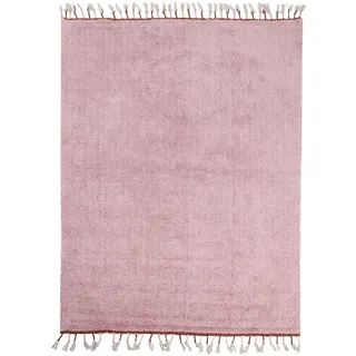 Beliani Kurzflor-Teppich Rosa 140/200 cm Caparli , Textil , Rechteckig , 140x200 cm , Teppiche und Böden, Teppiche, Kinderteppiche