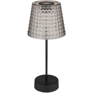 GLOBO Solarleuchte Kunststoff Ø 12,5 cm 2er Set schwarz matt