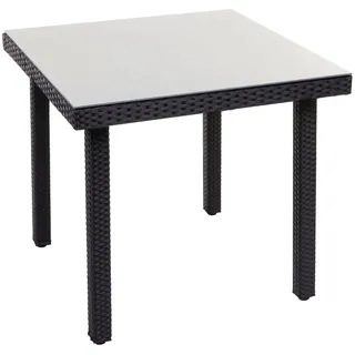 Mendler Gartentisch 80 x 80 x 74,5 cm Schwarz