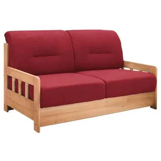 Livetastic Schlafsofa, Rot, Honig, & 154x88x90 cm,