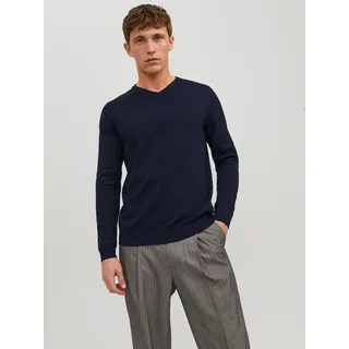 JACK & JONES V-neck Knitted Pullover (12137194)