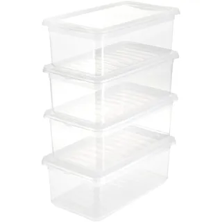 KEEEPER Aufbewahrungsbox Bea 33,3 x 19,5 x 12 cm 4-tlg. transparent