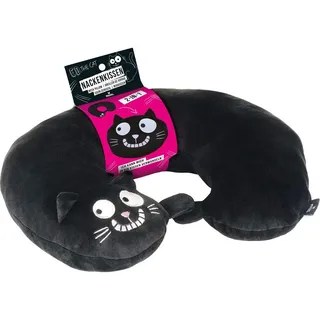 Moses Ed, The Cat Nackenkissen 28 x 28 cm Schwarz
