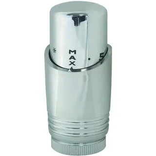 SOMATHERM FOR YOU, 601522802, Thermostatkopf M30x1,5 Design Chrom für Handtuchheizkörper oder Design-Heizkörper, Modernes Design, Flüssigkeitsausdehnung, Anschluss mit einem Gewinde von M 30x1,5