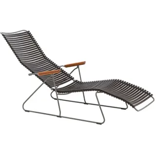 Sunlounger Click Houe schwarz, Designer Henrik Pedersen, 90x64 cm