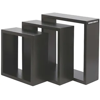 Phoenix Group AG Wandregal 3er Set Schwarz