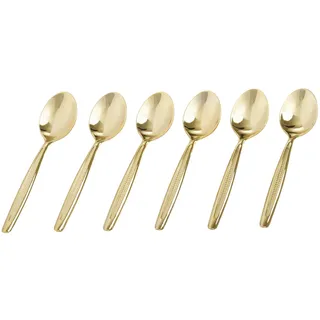 GRÄWE® 6 Stück Mokka- Espressolöffel Farbe Gold