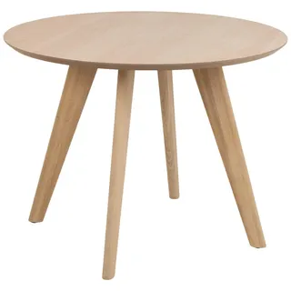 Mid.you Esstisch , Eichefarben , Holz , Eiche , furniert,massiv , rund , konisch , 100x75x100 cm , Holzmöbel, Holztische, Esstische Holz, Esstische furniert