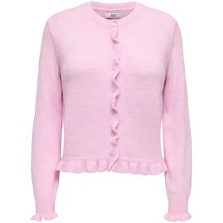 Jdy JDYLETTY L/S ON FRILL CARDIGAN KNT NOOS Pink S