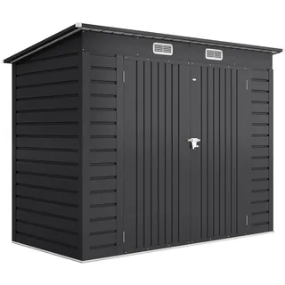 Outsunny Gerätehaus 2,49 x 1,21 m Grau