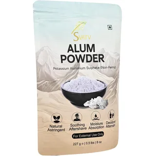 SVATV Alaunpulver | Kaliumaluminiumsulfat | Natürliche Inhaltsstoffe | Lebensmittelkonservierung und Backen | Backwaren | 250 g, 0,5 Pfund, 8,8 Unzen