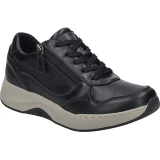 Sneaker JOSEF SEIBEL "Elli 06, schwarz", Mädchen, Gr. 38, schwarz, Obermaterial: 80% Rindsleder Leather cow. 20% Textilmaterial TEXMAT., Schuhe Sneaker