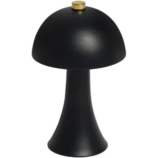 Idena 50156 - LED Tischlampe Touch Fado, dimmbare Nachttischlampe mit USB-C, Lampe für Innen, Tischleuchte in Schwarz, ca. 10 x 16,5 cm