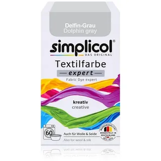 Heitmann Simplicol Textilfarbe expert für kreatives, Färben - 1717 Delfin-Grau