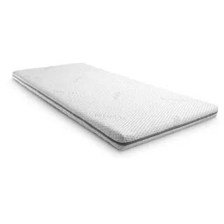 Kaltschaumtopper Supportho Premium Topper 100 x 200 cm H3, Höhe 9 cm, Härtegrad H3 mit antibakteriellem Bezug