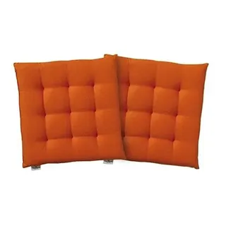 TOM TAILOR HOME Sitzkissen »Dove«, TOM TAILOR unifarbenes, abgestepptes Sitzkisssen DOVE, 2er Pack, orange