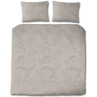 Wendebettwäsche FLORELLA "Isabel leinen Flausch-Flanell, 100% Baumwolle", beige (leinen), B/L: 200cm x 200cm, 1 Stk., 2 Stk., Flanell, B/L: 70cm x 90cm, Flanell, Obermaterial: 100% Baumwolle CO., Bettwäsche, Wendebettwäsche
