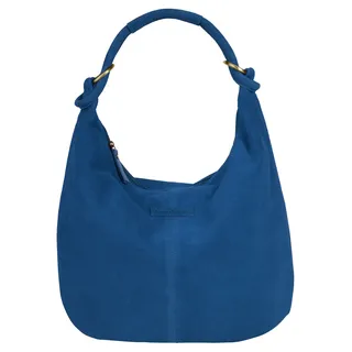 Shopper BRUNO BANANI, Damen, Gr. B/H/T: 43cm x 33cm x 4cm onesize, blau, Leder, unifarben, Taschen Shopper, echt Leder