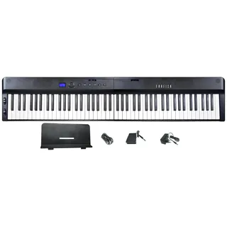 Farfisa | Klappbares und tragbares digitales MIDI-Piano mit 88 Tasten, Touch-Funktion, 2 Stereolautsprechern und integrierten Lernfunktionen, 126x25x6 cm