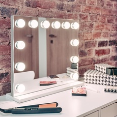Bild von HS-HM02 Makeup Mirror with LED Lighting - White