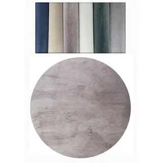 Tadi & Imperio1979 Teppich, glatt, rund, Rosa, kurzer Flor, für Wohnzimmer, groß, Teppich zum Zuschneiden