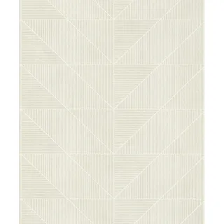 Rasch Tapete 653915 - Helle Vliestapete mit geometrischem Motiv und Linien in Creme - Kollektion Welcome Home