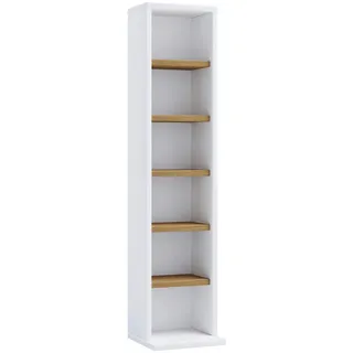 VCM Standregal 21 40 x 30 x 180 cm Weiß