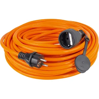 as - Schwabe as-Schwabe Polyurethan Verlängerungskabel IP44, orange/schwarz, H07BQ-F 3G2.5, 10m 59210